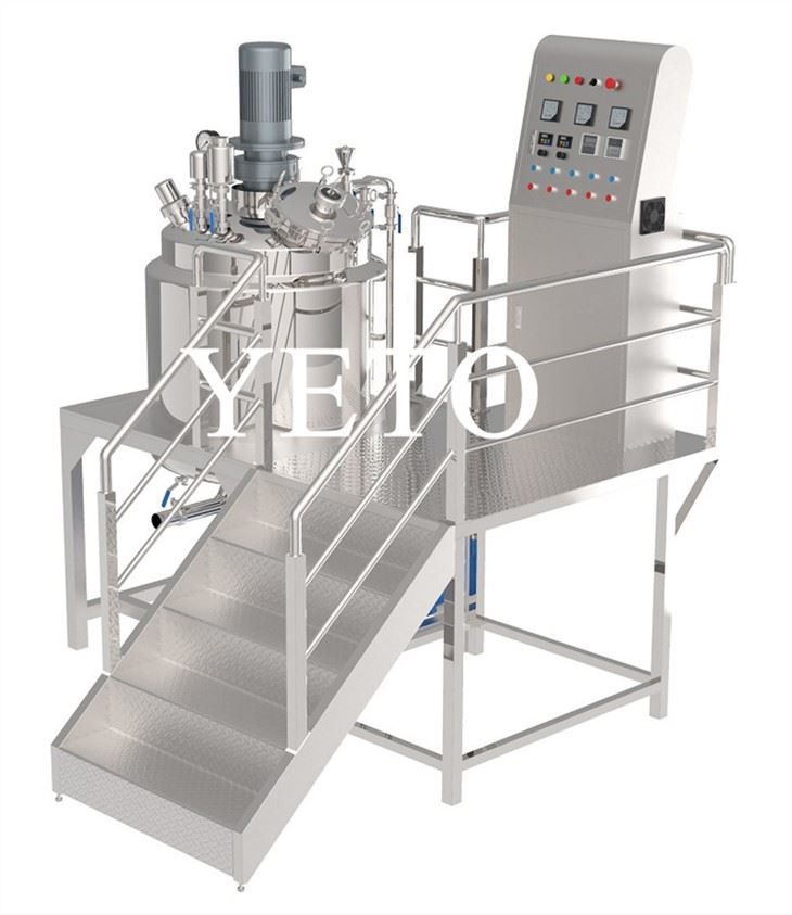 100L Fixed Vacuum Vacuum Emulsifier Mixer Machine Homogenised Milk Machine