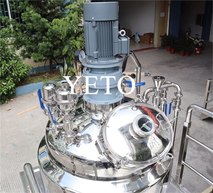 100L Fixed Vacuum Vacuum Emulsifier Mixer Machine Homogenised Milk Machine